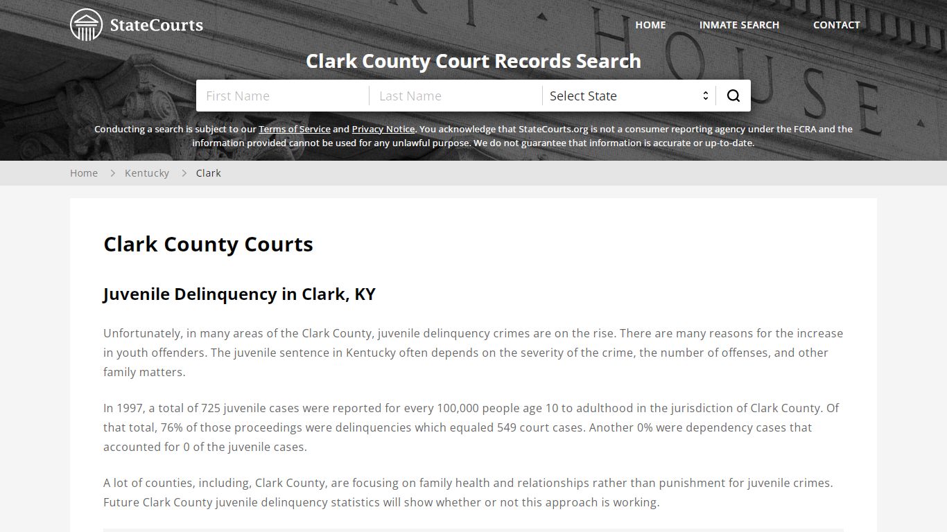Clark County, KY Courts - Records & Cases - StateCourts
